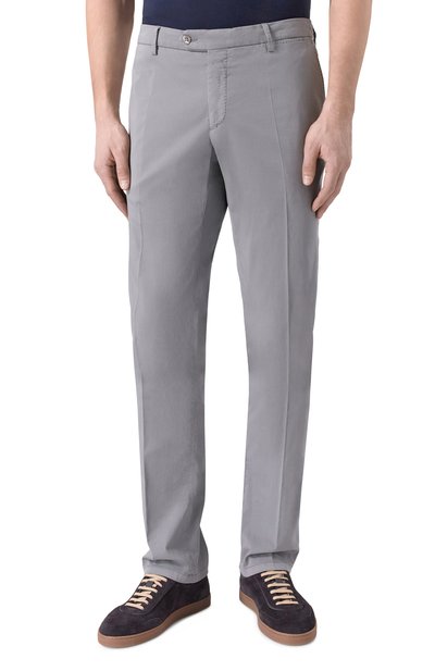 Брюки из хлопка и шелка MARCO PESCAROLO, арт. SLIM80/5300, фото 3