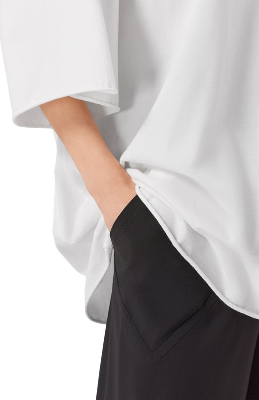 Хлопковая футболка Rick Owens RP01F6204/JA Белый  RP01F6204/JA Фото 5