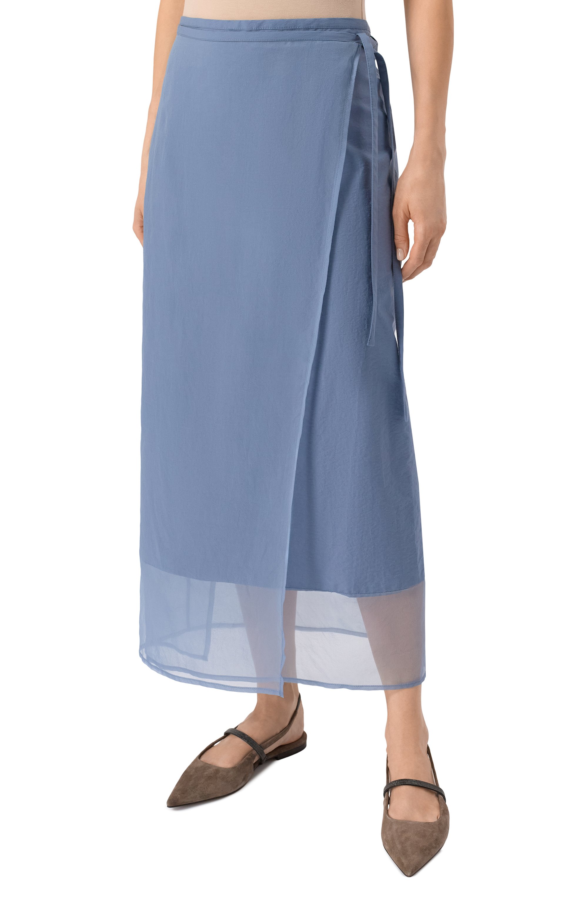 Хлопковая юбка BRUNELLO CUCINELLI, арт. ML140G3826, фото 3