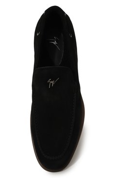 Мужские замшевые лоферы maui GIUSEPPE ZANOTTI DESIGN черного цвета, арт. IU40027 | Фото 6 (Материал утеплителя: Натуральный мех; Материал сплава: Проставлено; Нос: Не проставлено; Материал внешний: Натуральная кожа, Замша; Стили: Кэжуэл)