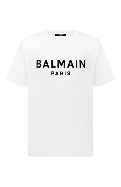Мужская хлопковая футболка BALMAIN, арт. CH1EG000/BB73