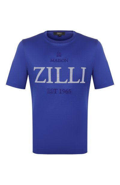 Мужская хлопковая футболка ZILLI, арт. TSR02AM0100VEST00