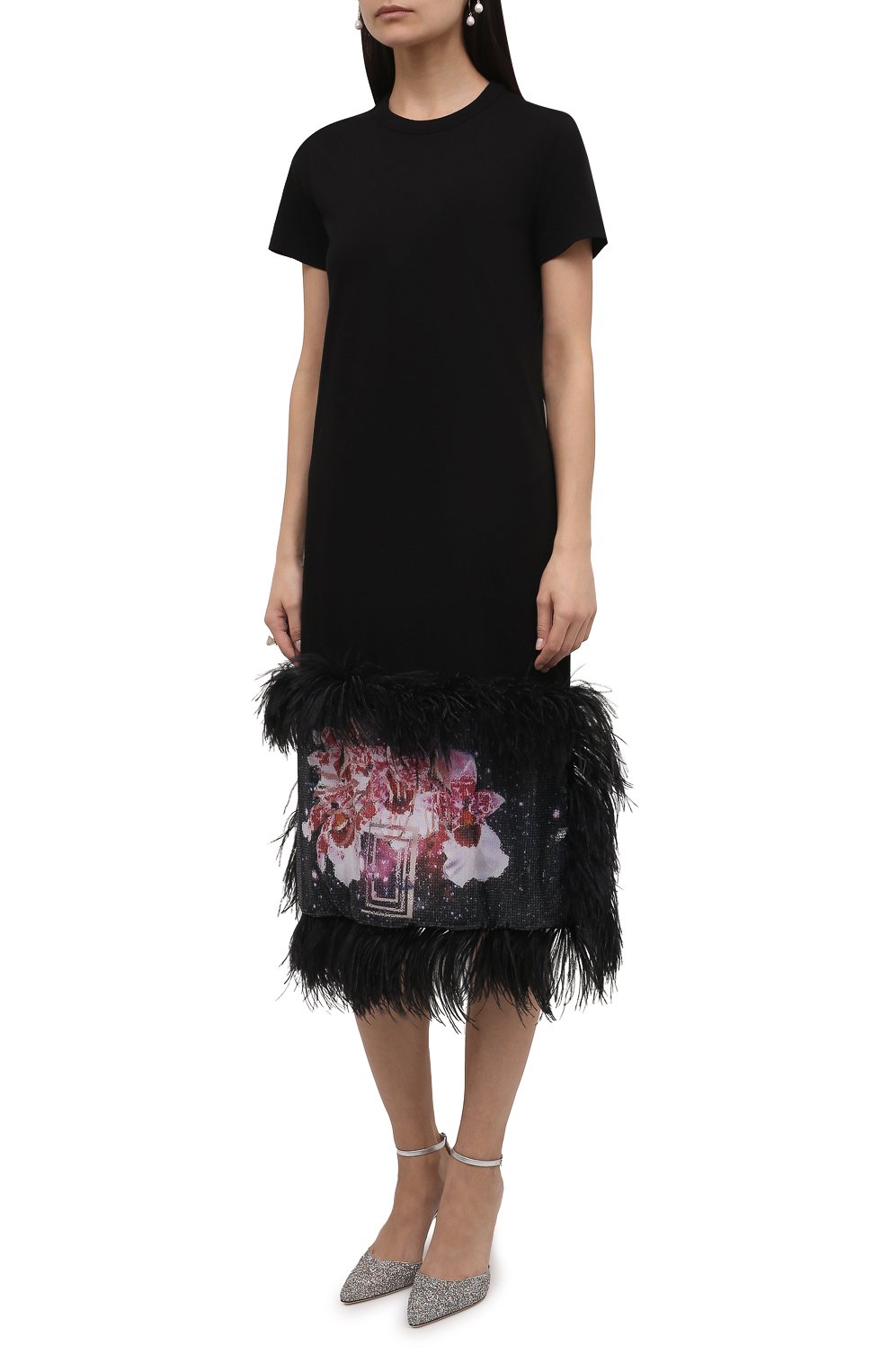 Хлопковое платье LANVIN черного цвета по цене 108000 руб., арт. RW-DR0061-J142-H21, фото 3 Хлопковое платье LANVIN, арт. RW-DR0061-J142-H21, фото 3