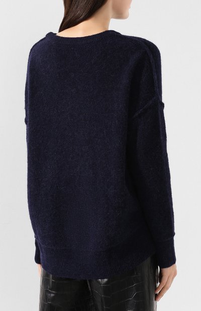 Свитер BY MALENE BIRGER темно-синего цвета по цене 27250 руб., арт. Q67273001Z/BIAGI0, фото 4 Свитер BY MALENE BIRGER, арт. Q67273001Z/BIAGI0, фото 4