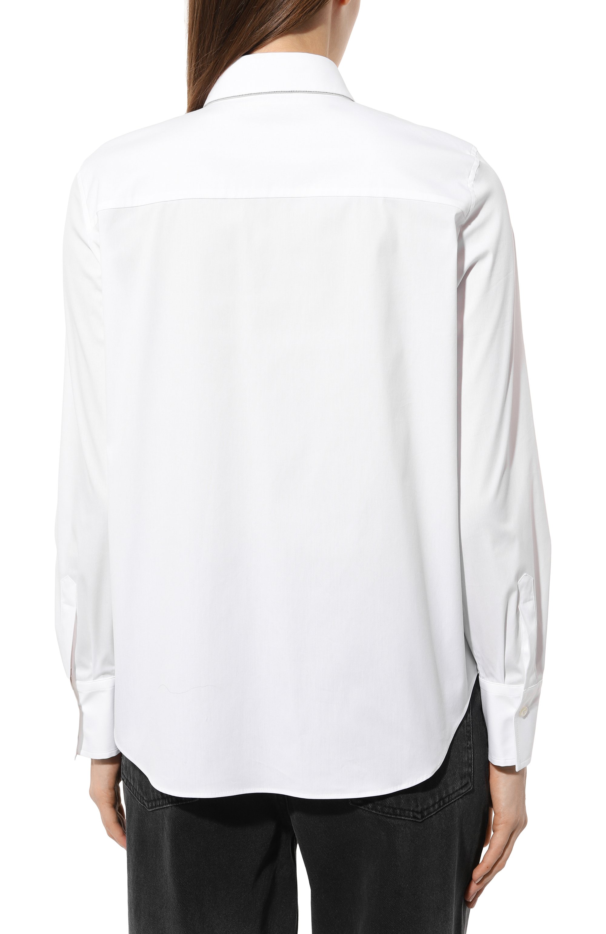 Хлопковая рубашка BRUNELLO CUCINELLI, арт. M0091B1367, фото 4