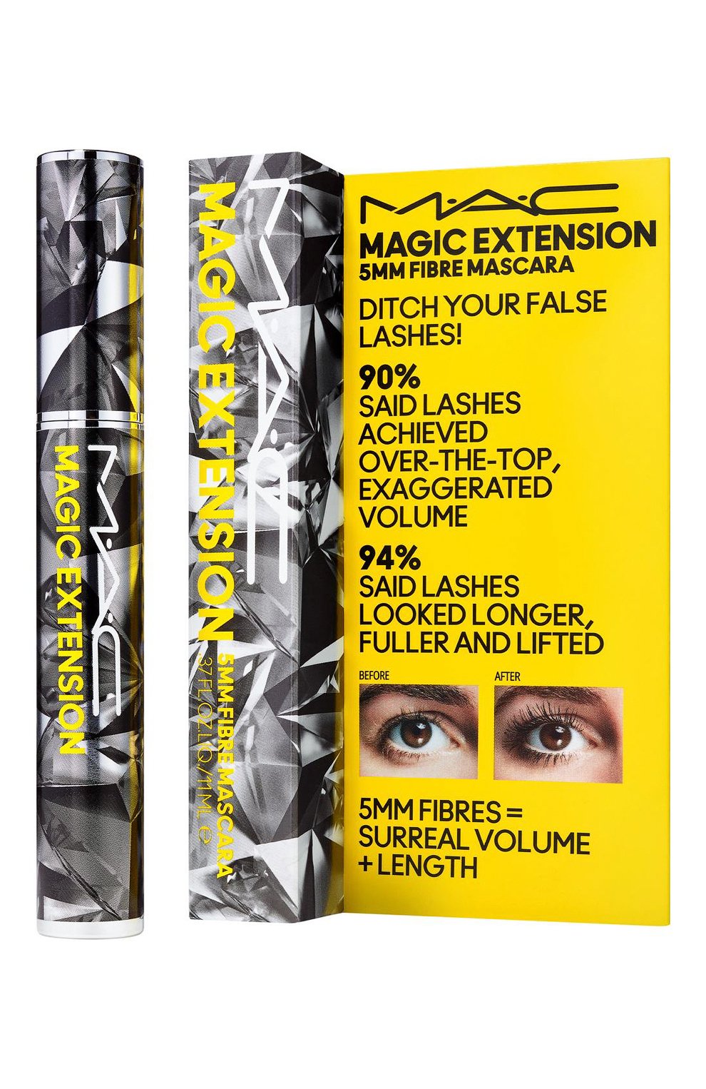 Тушь для ресниц magic extension mascara, оттенок extensive black MAC, арт. SNH8-01, фото 2