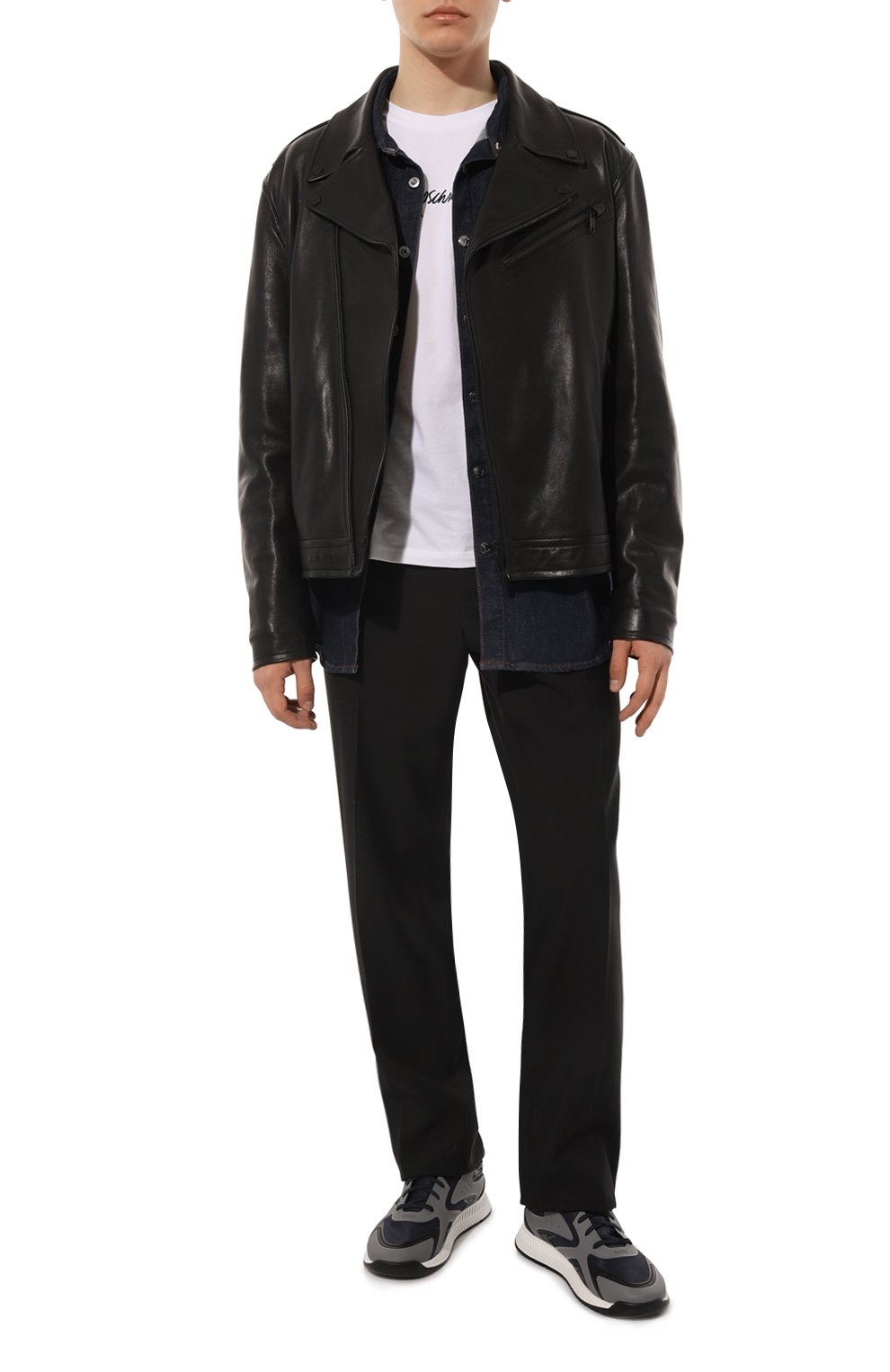 Комбинированные кроссовки BOSS, арт. 50493215, фото 2