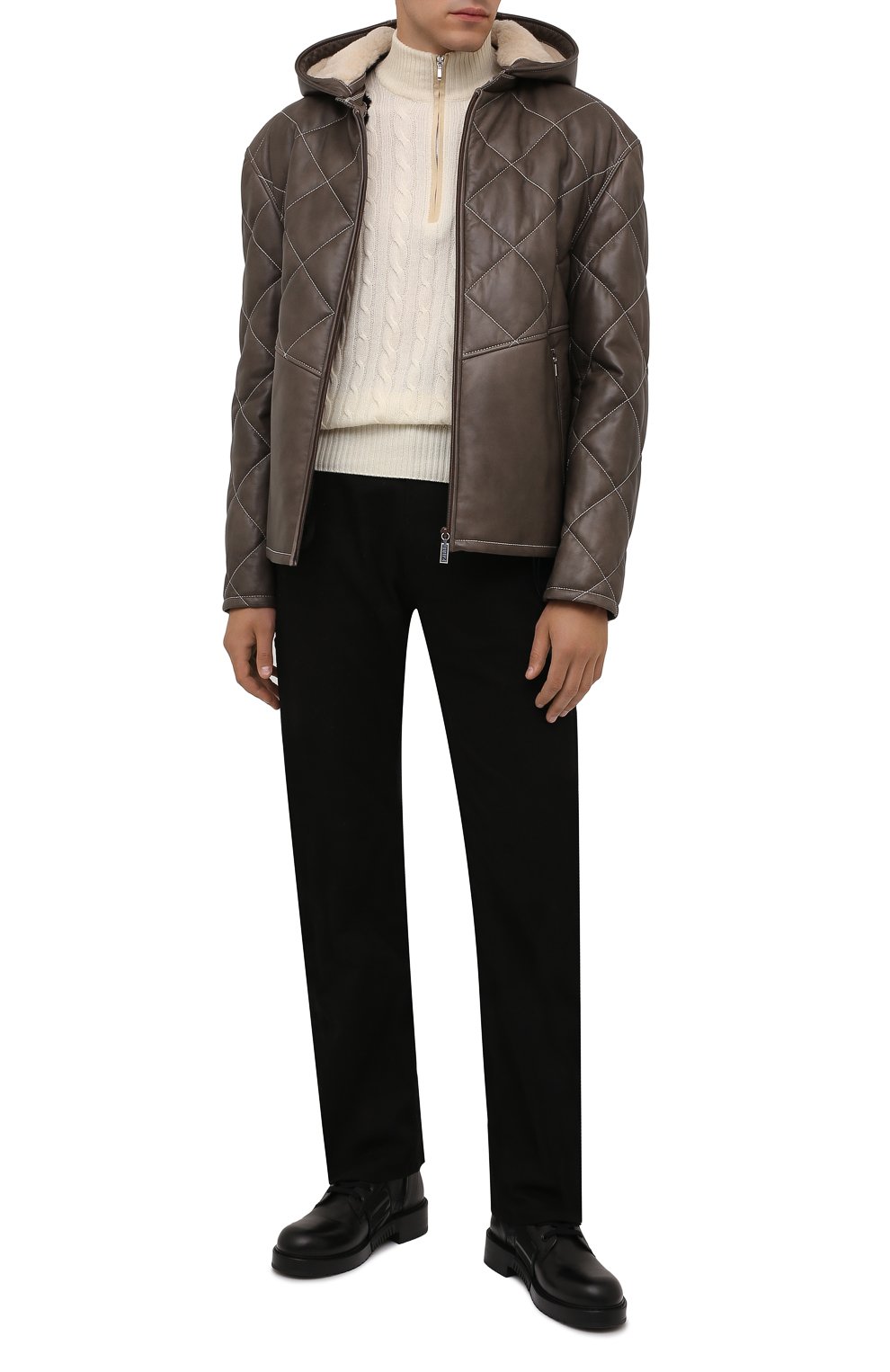Кожаная куртка с подкладкой из ласки ZILLI, арт. MAW-KYLE0-01985/0003, фото 2