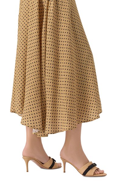 Текстильные мюли minou 70 GIANVITO ROSSI, арт. G10137.70RIC.HAILIN0, фото 2