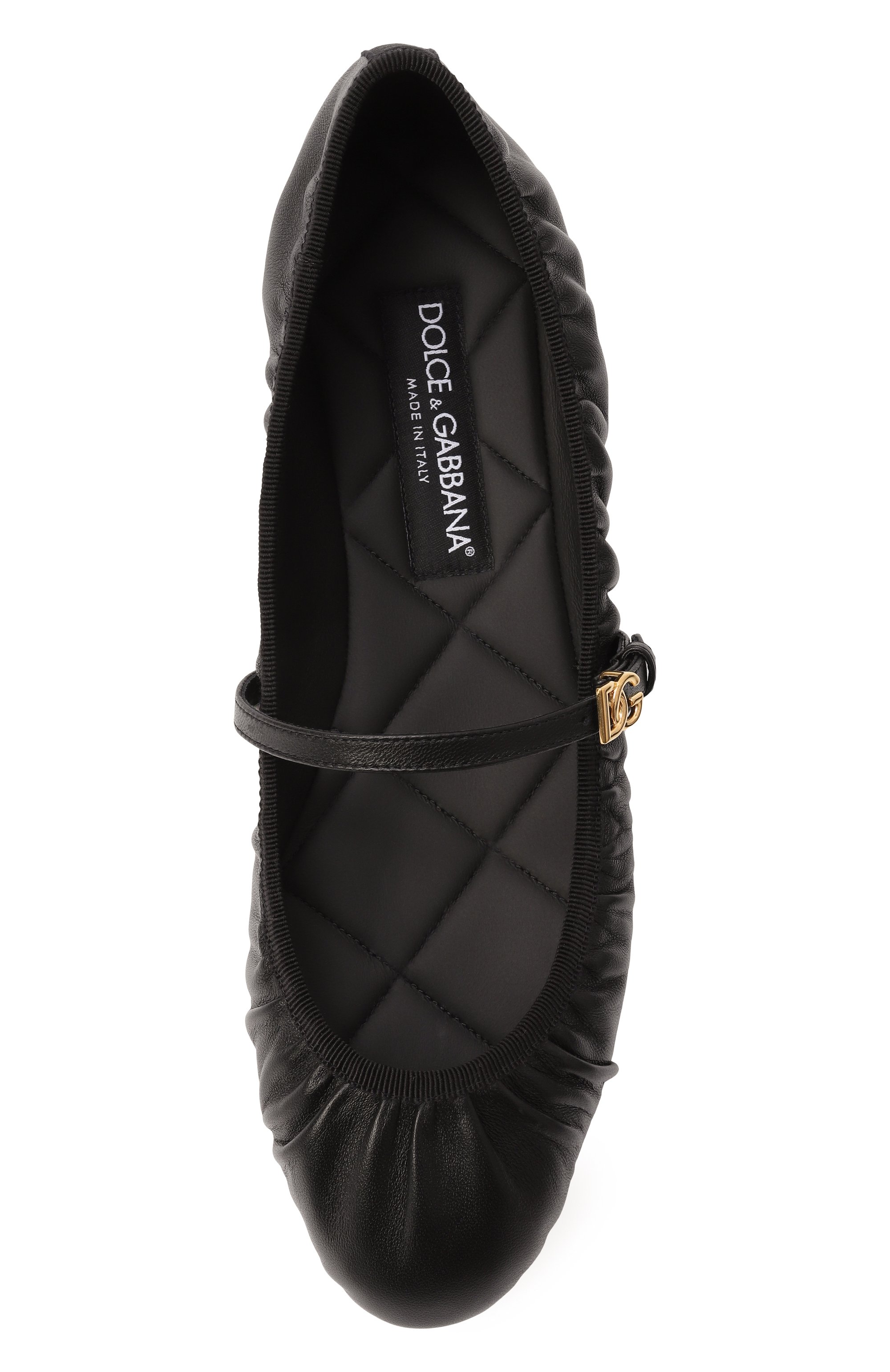 Кожаные балетки vally DOLCE & GABBANA, арт. CB0257/AD137, фото 6