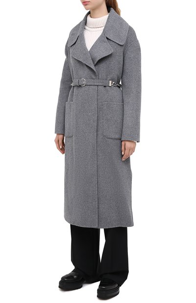 Шерстяное пальто ERMANNO ERMANNO SCERVINO, арт. 47T CP02 VIN, фото 4