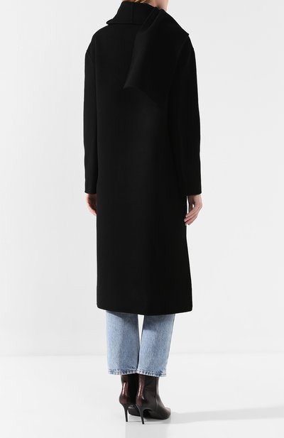 Шерстяное пальто ERMANNO ERMANNO SCERVINO черного цвета по цене 85000 руб., арт. 45T CP02 VIN, фото 4 Шерстяное пальто ERMANNO ERMANNO SCERVINO, арт. 45T CP02 VIN, фото 4