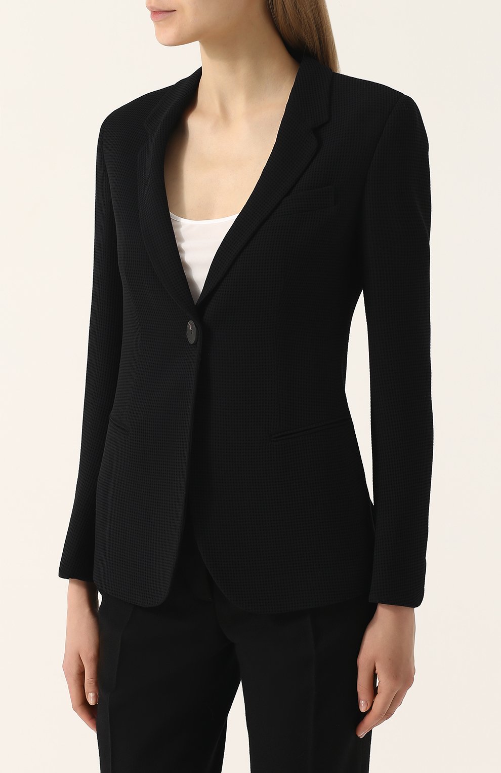 Приталенный однотонный жакет GIORGIO ARMANI, арт. WAG67T/WA525, фото 3