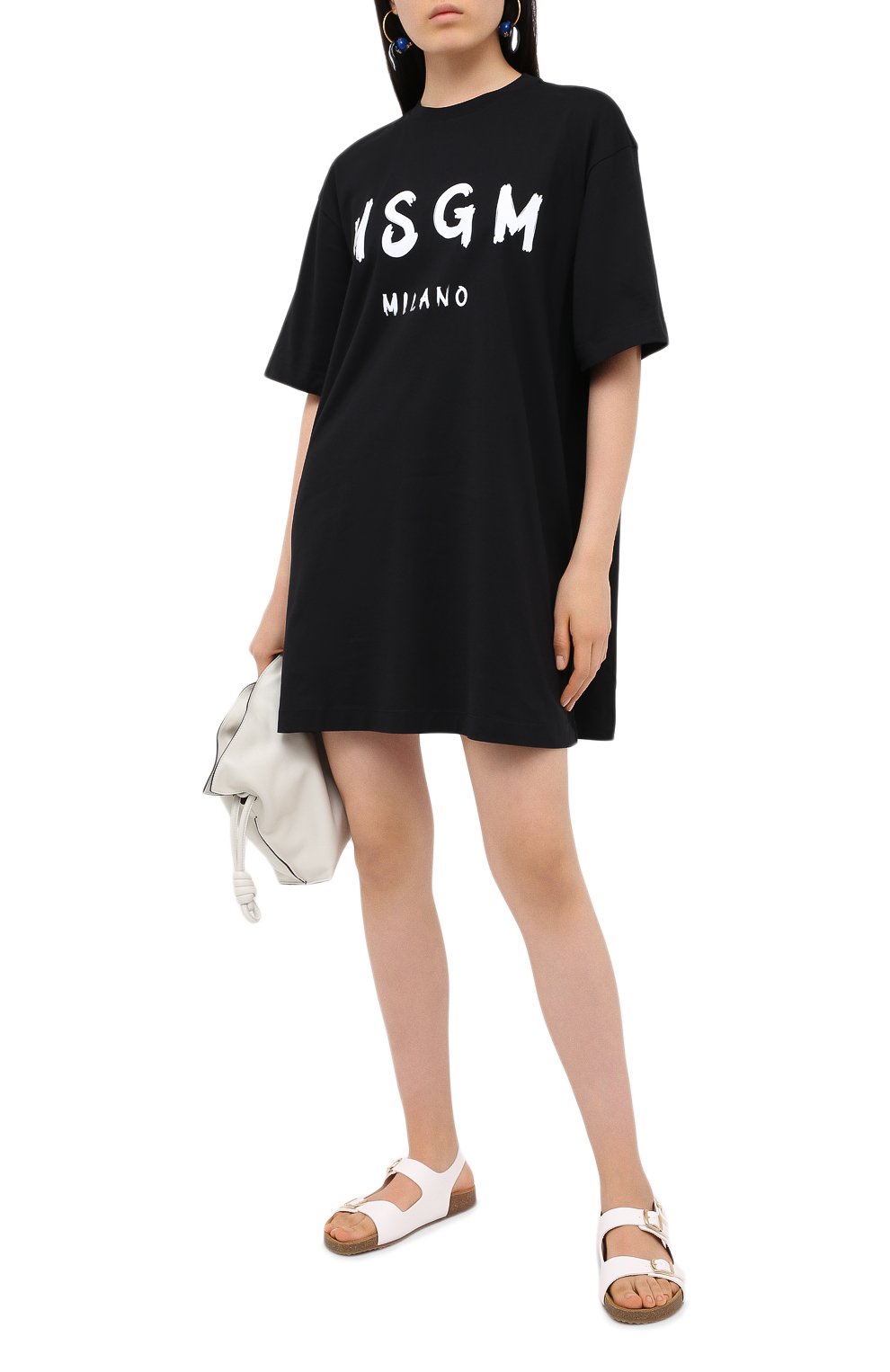 Хлопковое платье MSGM, арт. 2941MDA68 207798, фото 2