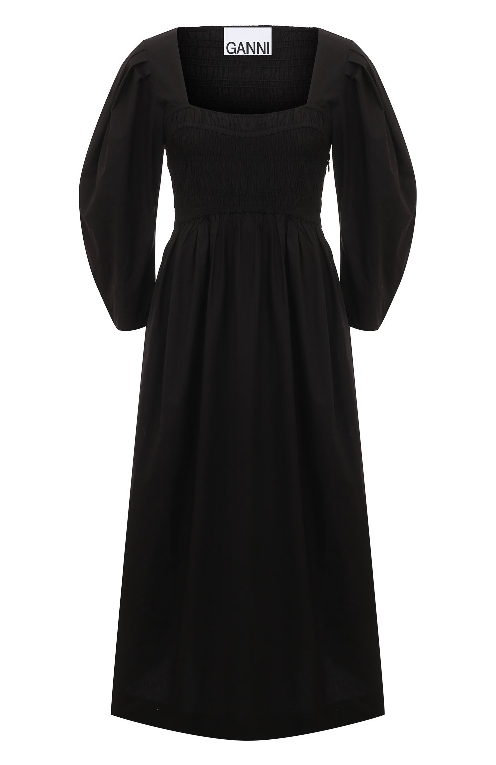 Хлопковое платье GANNI, арт. F8697, фото 1