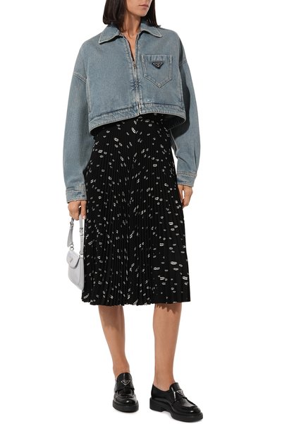 Плиссированная юбка PRADA, арт. P153SG-1YNT-F057Z-211, фото 2