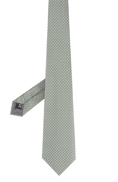 Шелковый галстук GIORGIO ARMANI зеленого цвета по цене 24050 руб., арт. 360054/9P931, фото 2 Шелковый галстук GIORGIO ARMANI, арт. 360054/9P931, фото 2