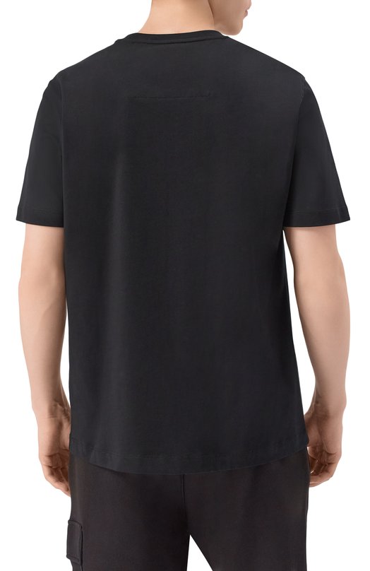 Хлопковая футболка Aeronautica Militare TS1580UJ00372 Чёрный  TS1580UJ00372 Фото 4
