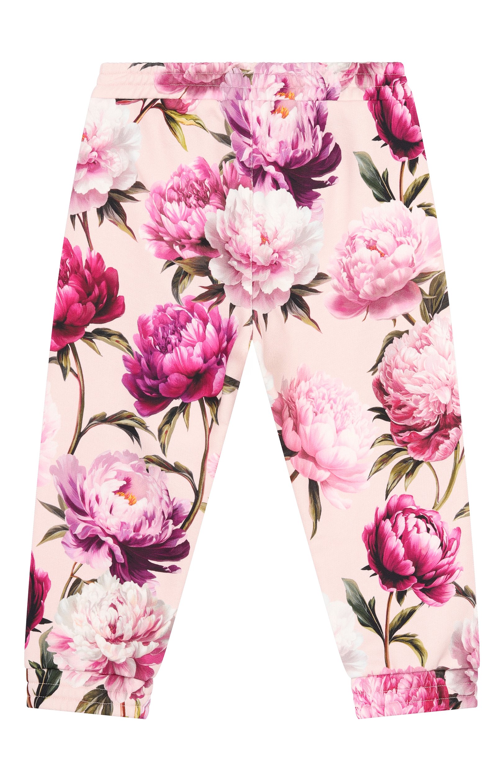 Хлопковые джоггеры DOLCE & GABBANA розового цвета по цене 33300 руб., арт. L2JPI0/G7QWQ, фото 2 Хлопковые джоггеры DOLCE & GABBANA, арт. L2JPI0/G7QWQ, фото 2