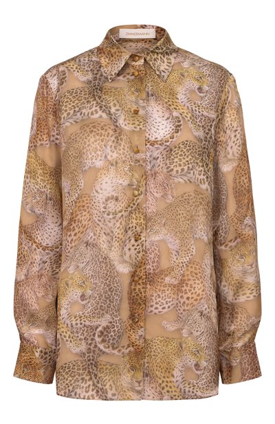 Женская шелковая рубашка ZIMMERMANN, арт. 6980TC261