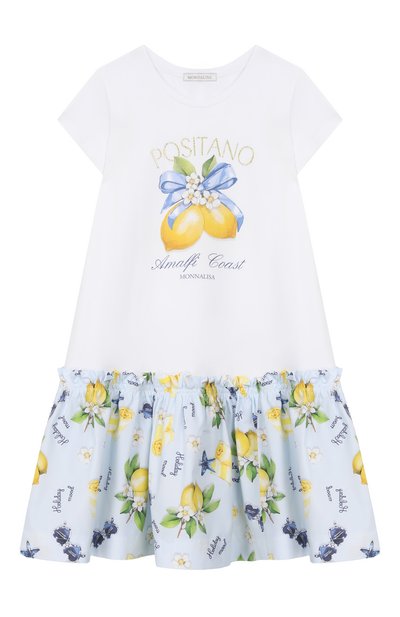 Хлопковое платье MONNALISA, арт. 11G916RU