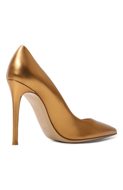 Кожаные туфли Gianvito 105 Gianvito Rossi G28470.15RIC.NPSBR0Z Золотой  G28470.15RIC.NPSBR0Z Фото 5