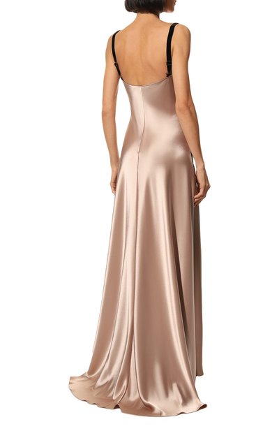 Шелковое платье YANA DRESS бежевого цвета по цене 289000 руб., арт. 1-23/3-800-3151/7, фото 4 Шелковое платье YANA DRESS, арт. 1-23/3-800-3151/7, фото 4