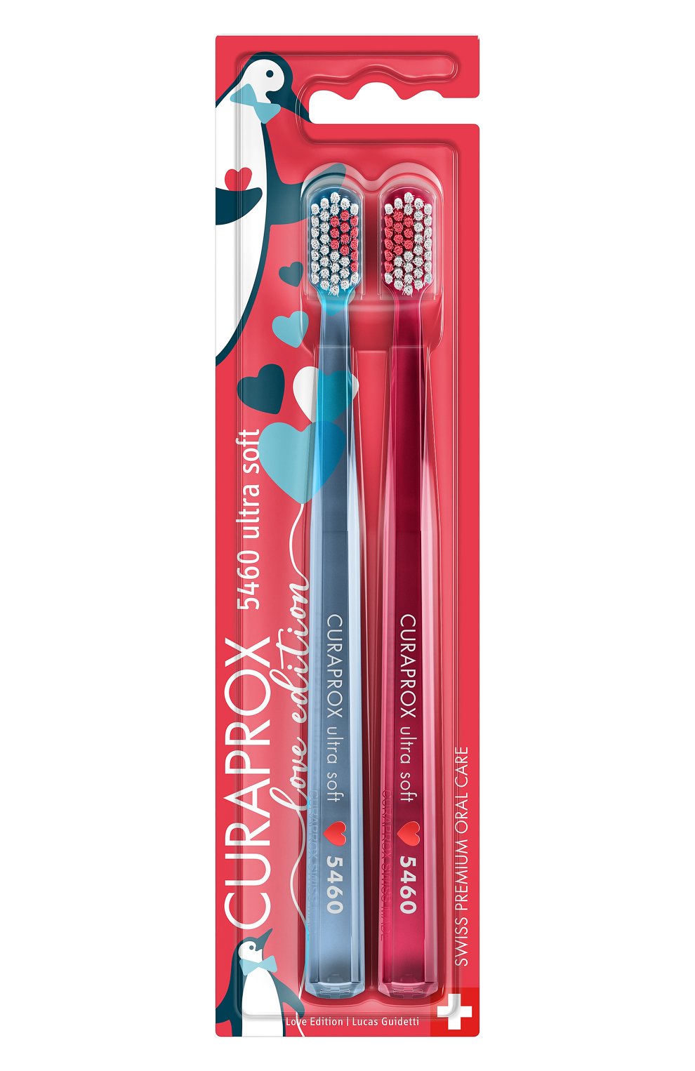 Набор зубных щеток duo love edition 2024 ultrasoft d 0,10 мм (2 шт.) CURAPROX, арт. 7612412431094, фото 1