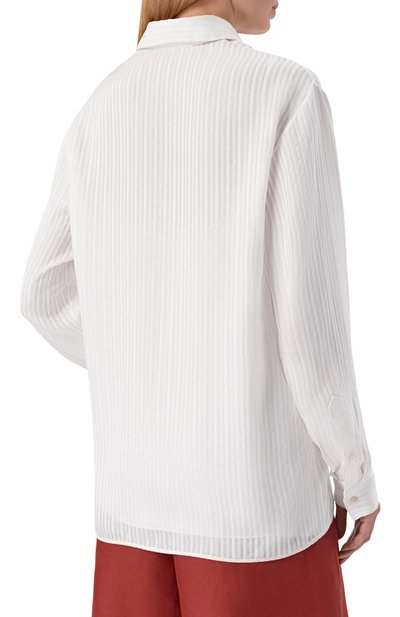 Шелковая рубашка MVST, арт. M26.2PW.B035/F151 FINE STRIPED SILK GAUZE, фото 4