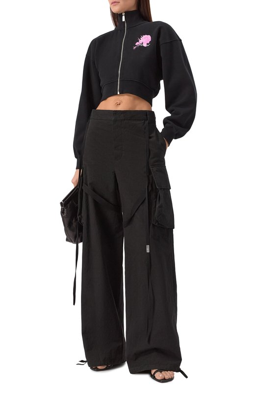 Хлопковая толстовка Off-White 0WBE006S25FLE001 Чёрный  0WBE006S25FLE001 Фото 2