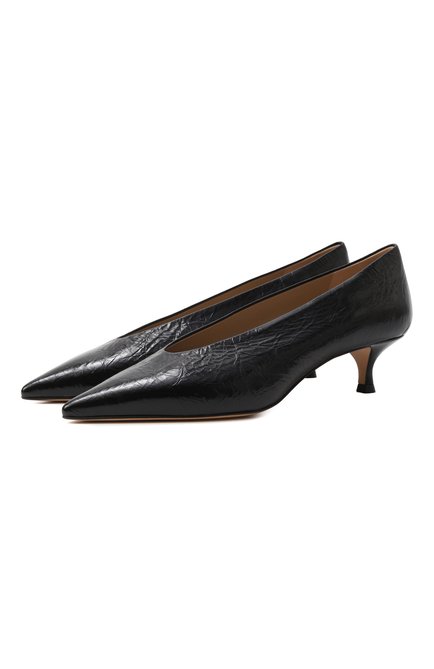 Женские кожаные туфли babouche LE MONDE BERYL, арт. BKT-NPL-BLA