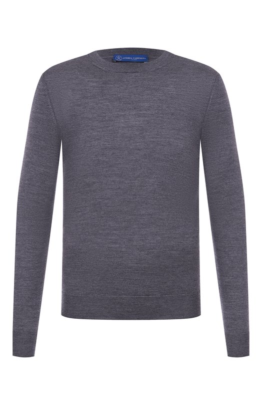 Джемпер из шерсти и шелка Andrea Campagna M5625-5300 Серый M5625-5300