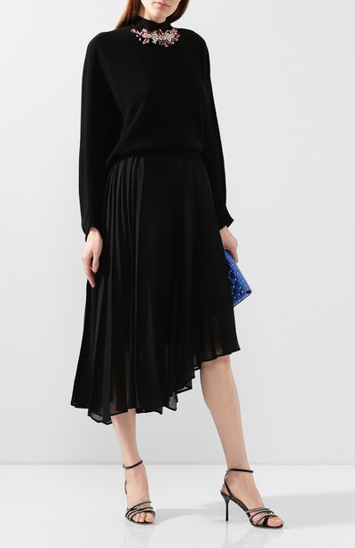 Свитер из смеси шерсти и кашемира VALENTINO черного цвета по цене 225000 руб., арт. TB3KCB0859N, фото 2 Свитер из смеси шерсти и кашемира VALENTINO, арт. TB3KCB0859N, фото 2