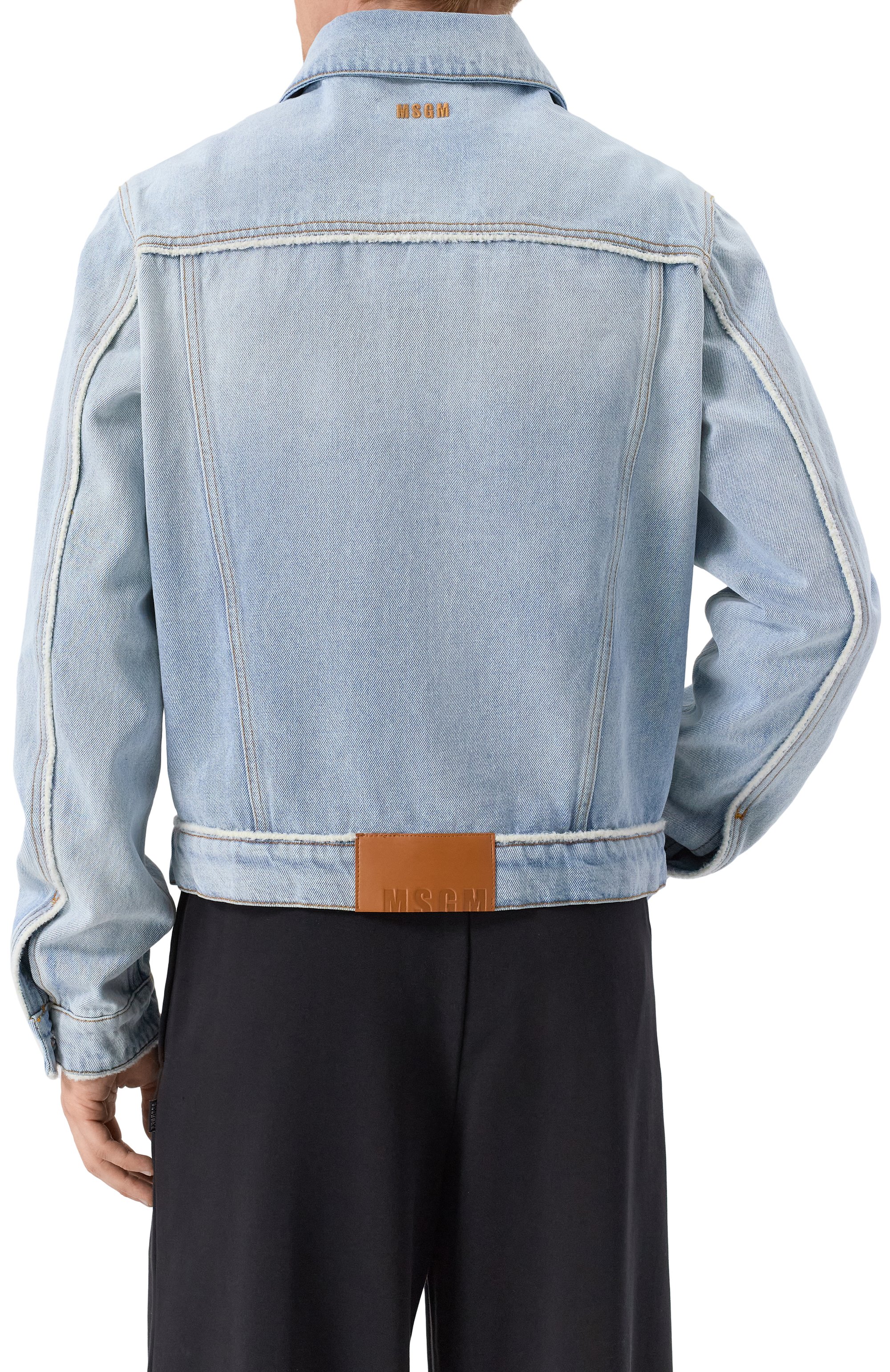 Джинсовая куртка MSGM, арт. 3840MH233/257089, фото 4