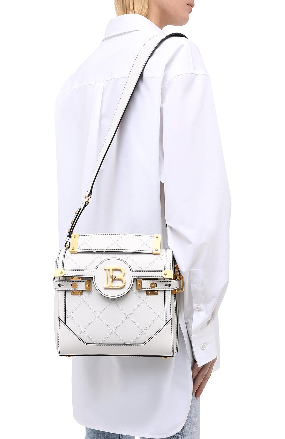 Сумка bbuzz 23 BALMAIN, арт. UN1S501/LMCR, фото 5