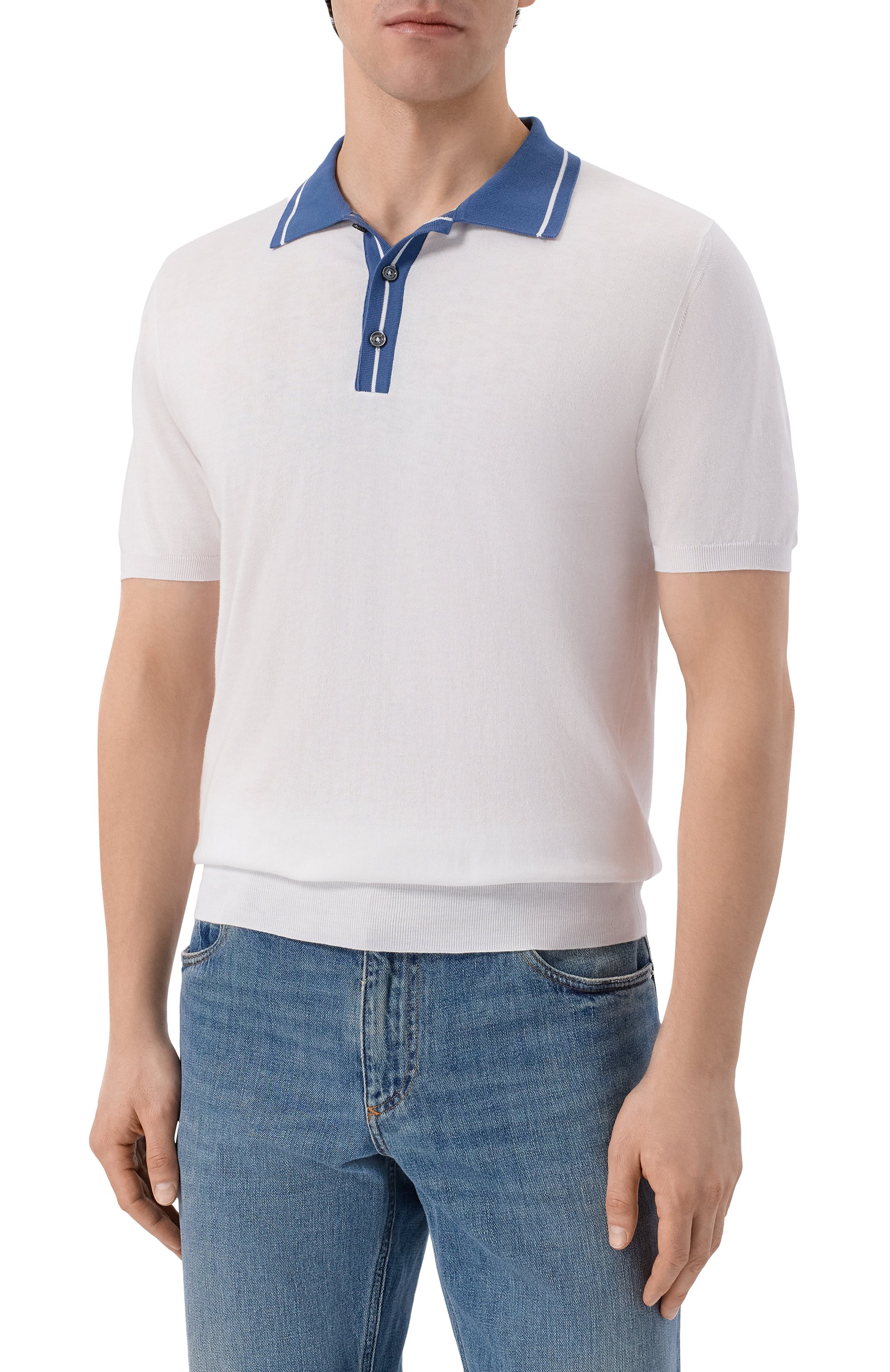 Хлопковое поло KITON, арт. UMK0926, фото 3