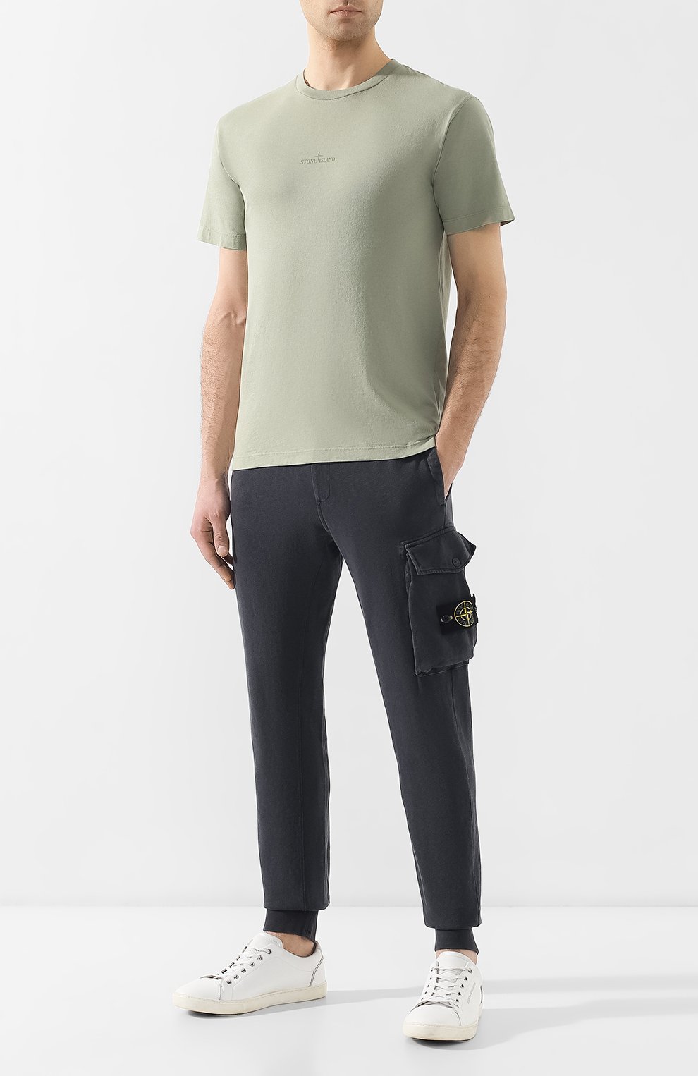 Хлопковые джоггеры STONE ISLAND, арт. 701565760, фото 2