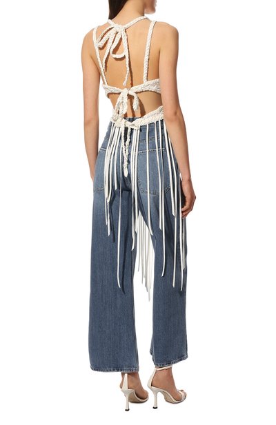 Топ из шелка и льна CHLOÉ, арт. CHC22SHT21485, фото 4