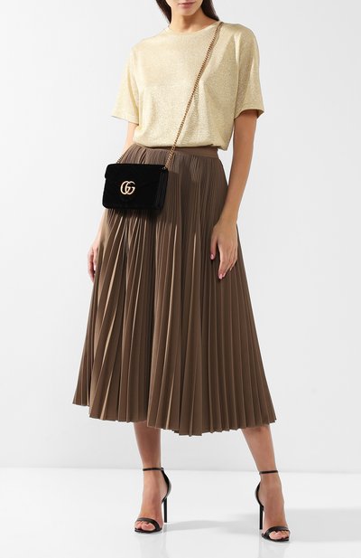 Сумка gg marmont из бархата GUCCI, арт. 474575/9QIDT, фото 2