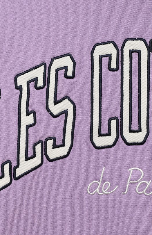 Хлопковое худи Les Coyotes de Paris Сиреневый, фото 3