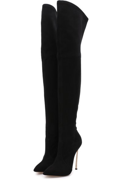 Замшевые ботфорты на шпильке blade CASADEI, арт. 1T808E120DPECT000, фото 1