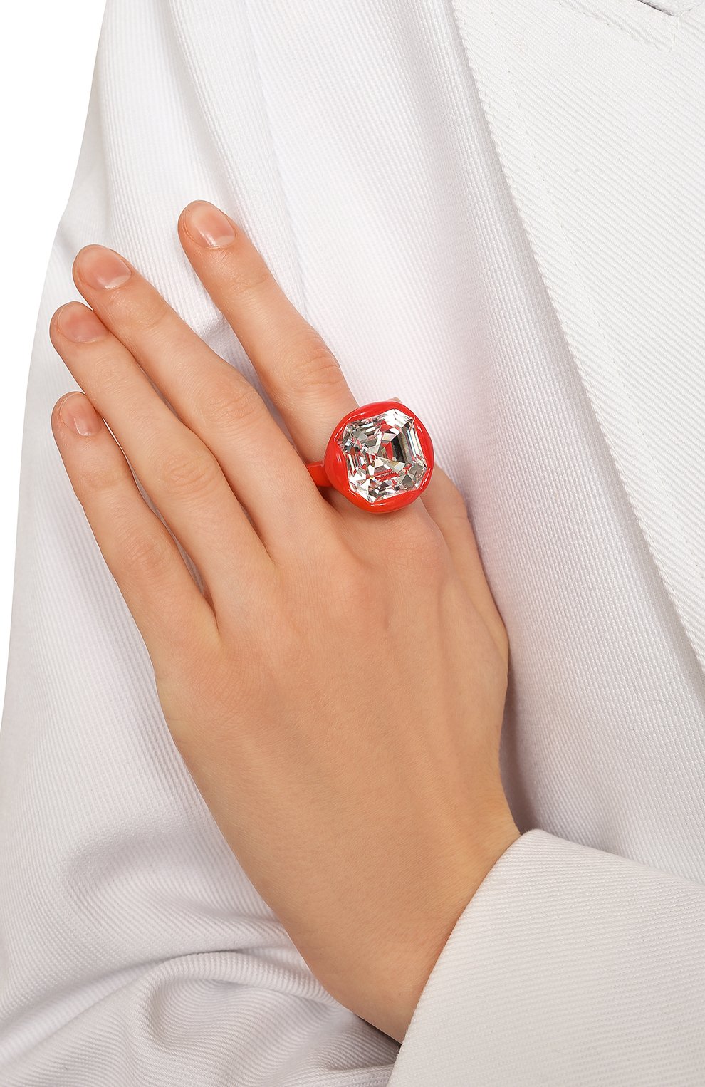 Кольцо LILI ARCHIVE красного цвета по цене 12100 руб., арт. RM112C66S206, фото 2 Кольцо LILI ARCHIVE, арт. RM112C66S206, фото 2