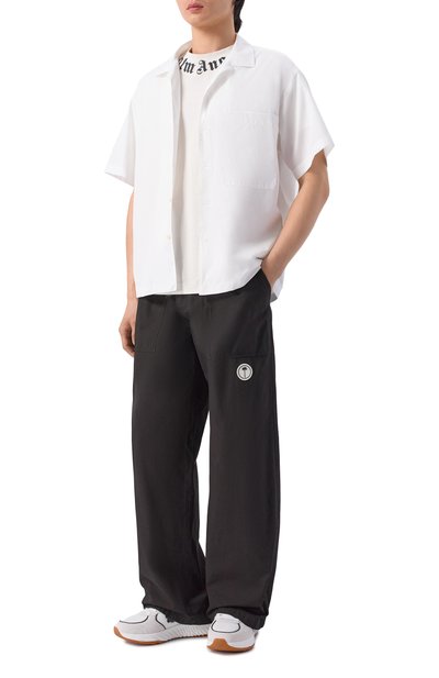 Хлопковые брюки PALM ANGELS, арт. PMCA117S26FAB002, фото 2