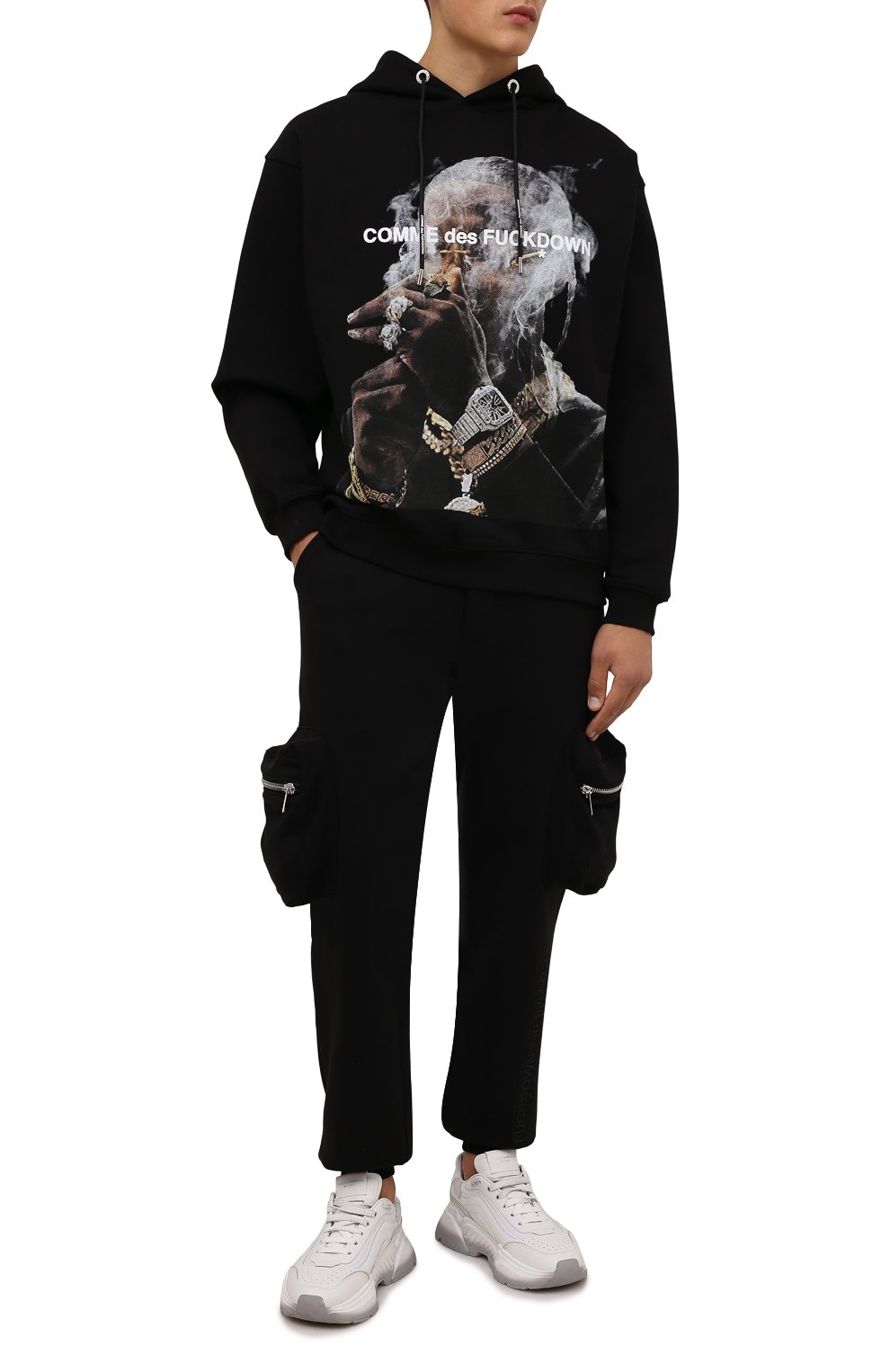 Хлопковое худи COMME DES FUCKDOWN, арт. CDFU1300, фото 2