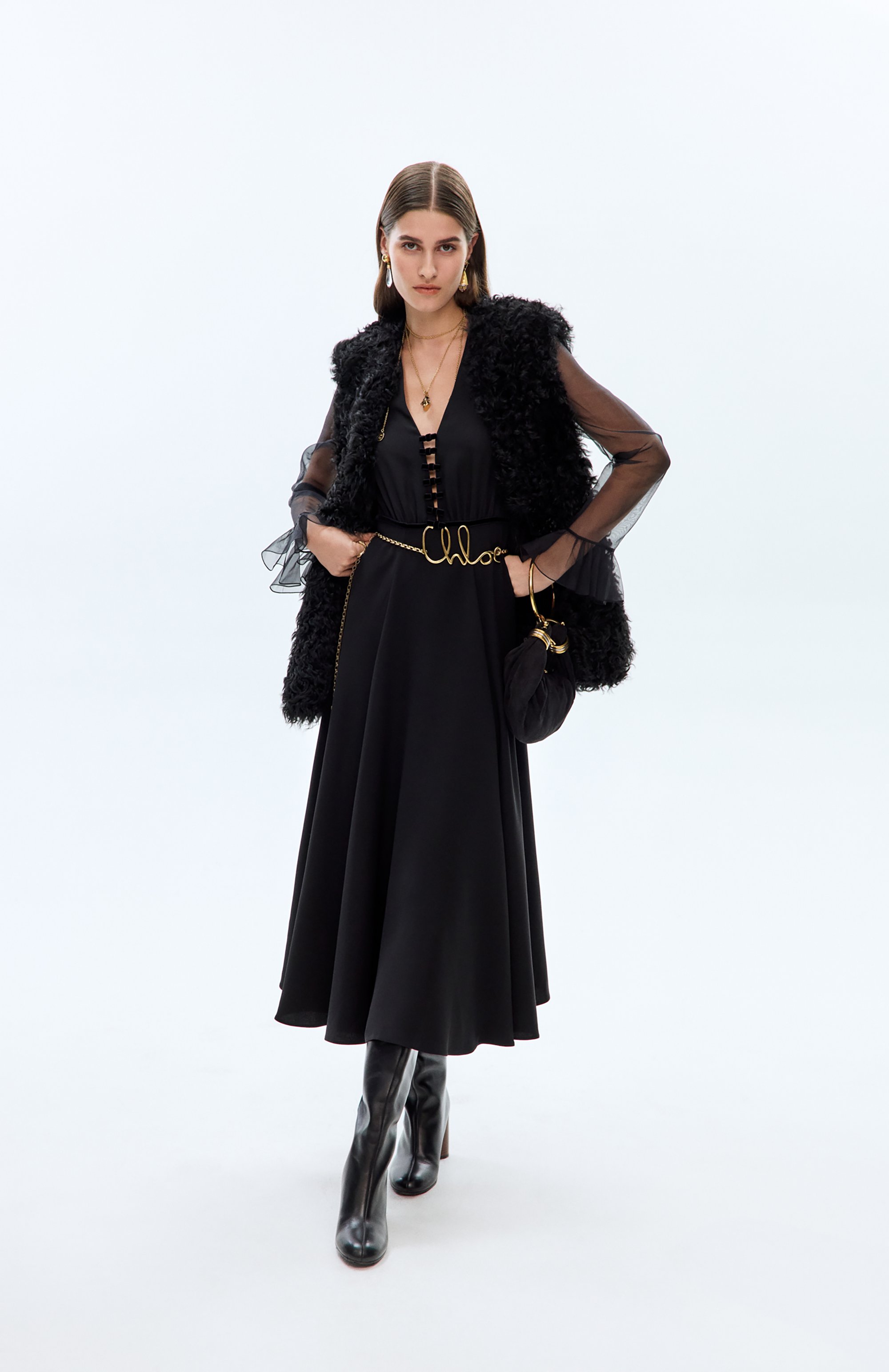 Пояс CHLOÉ золотого цвета по цене 98250 руб., арт. CHC24AC068CB7, фото 4 Пояс CHLOÉ, арт. CHC24AC068CB7, фото 4