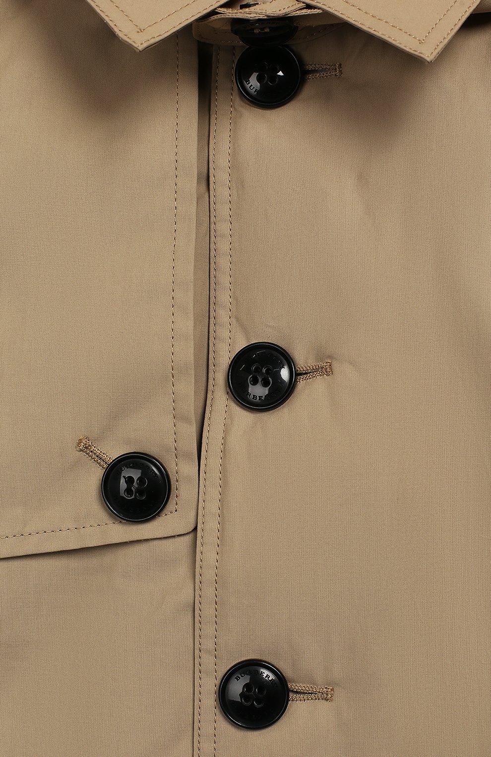 Хлопковый плащ с капюшоном BURBERRY, арт. 8004458, фото 3