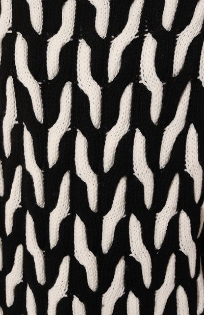 Шерстяной свитер BOSS черно-белого цвета по цене 33200 руб., арт. 50523719, фото 5 Шерстяной свитер BOSS, арт. 50523719, фото 5