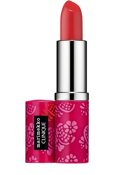 Женская помада для губ marimekko pop lip colour + primer, оттенок 06 poppy pop CLINIQUE, арт. K74H-06