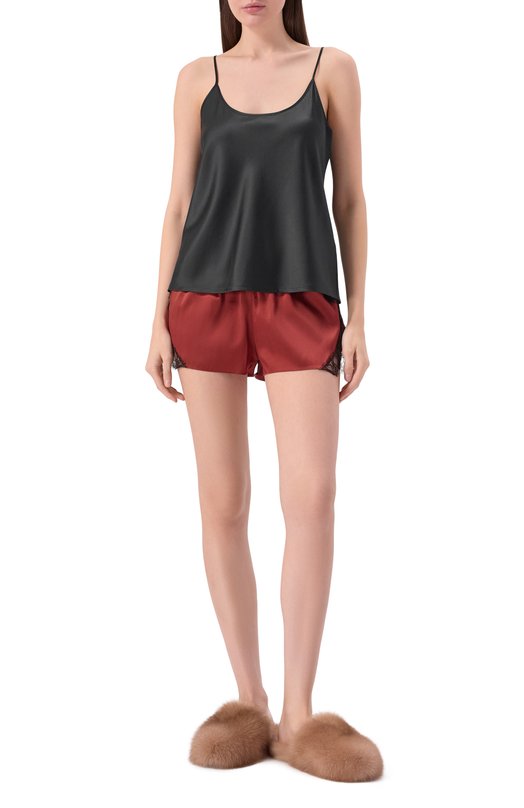 Шелковые шорты Kiki De Montparnasse C002SH022 Бордовый  C002SH022 Фото 2