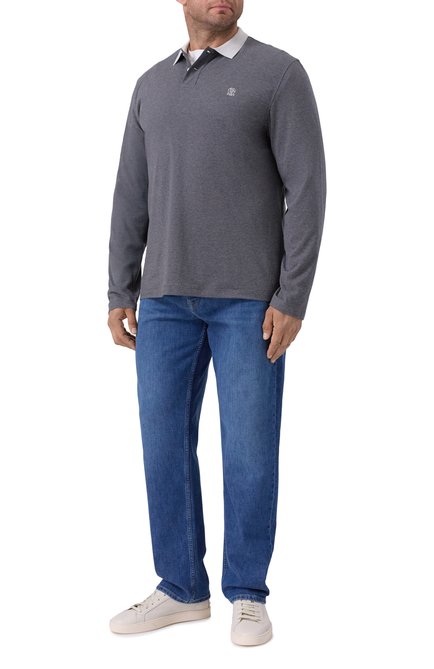 Мужское хлопковое поло BRUNELLO CUCINELLI, арт. M0B138791W